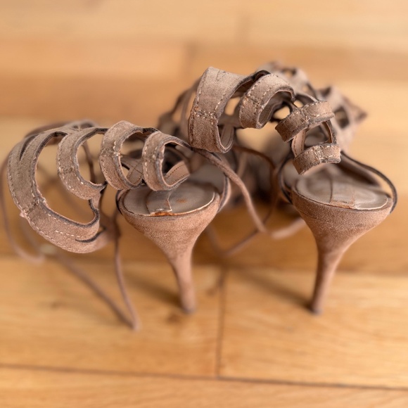 Aldo Suede Caged Heels | Size 6.5 - Picture 2 of 5